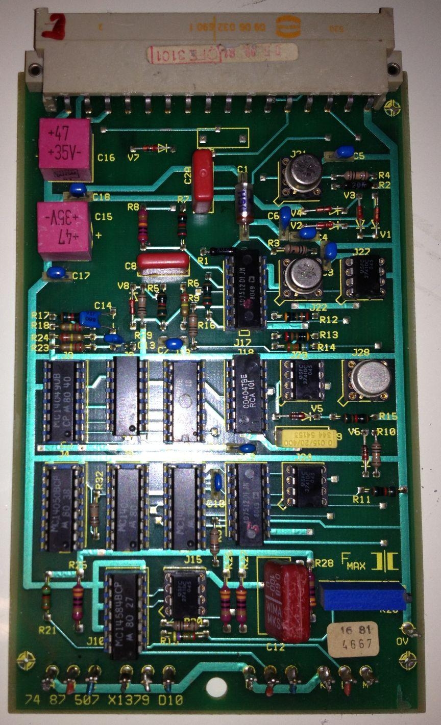 SIEMENS Polyphos 30 kV cont.board part Number 74 87 507 X1379 D10