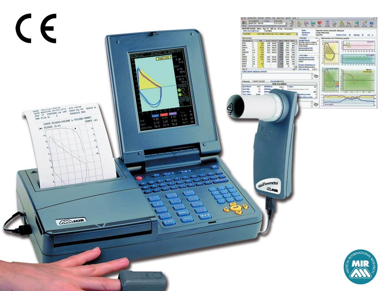 SPIROLAB III + SOFTWARE WINSPIROPRO con funzionalità SpO2-33522